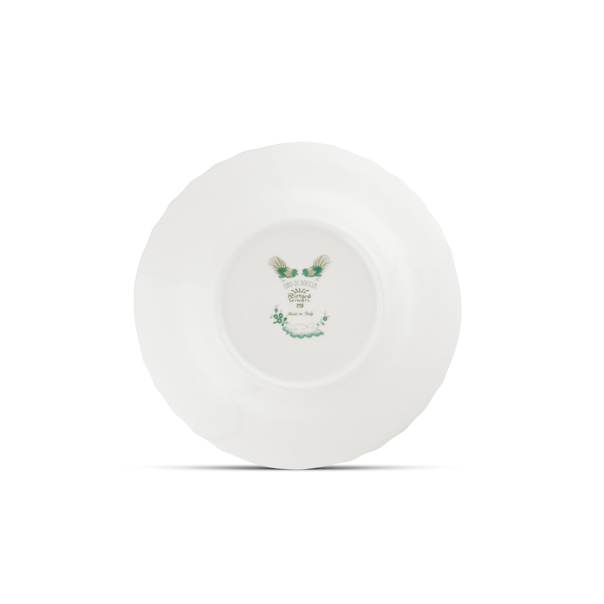 Ginori 1735 Oro di Doccia Soup Plate, Giada, view 5