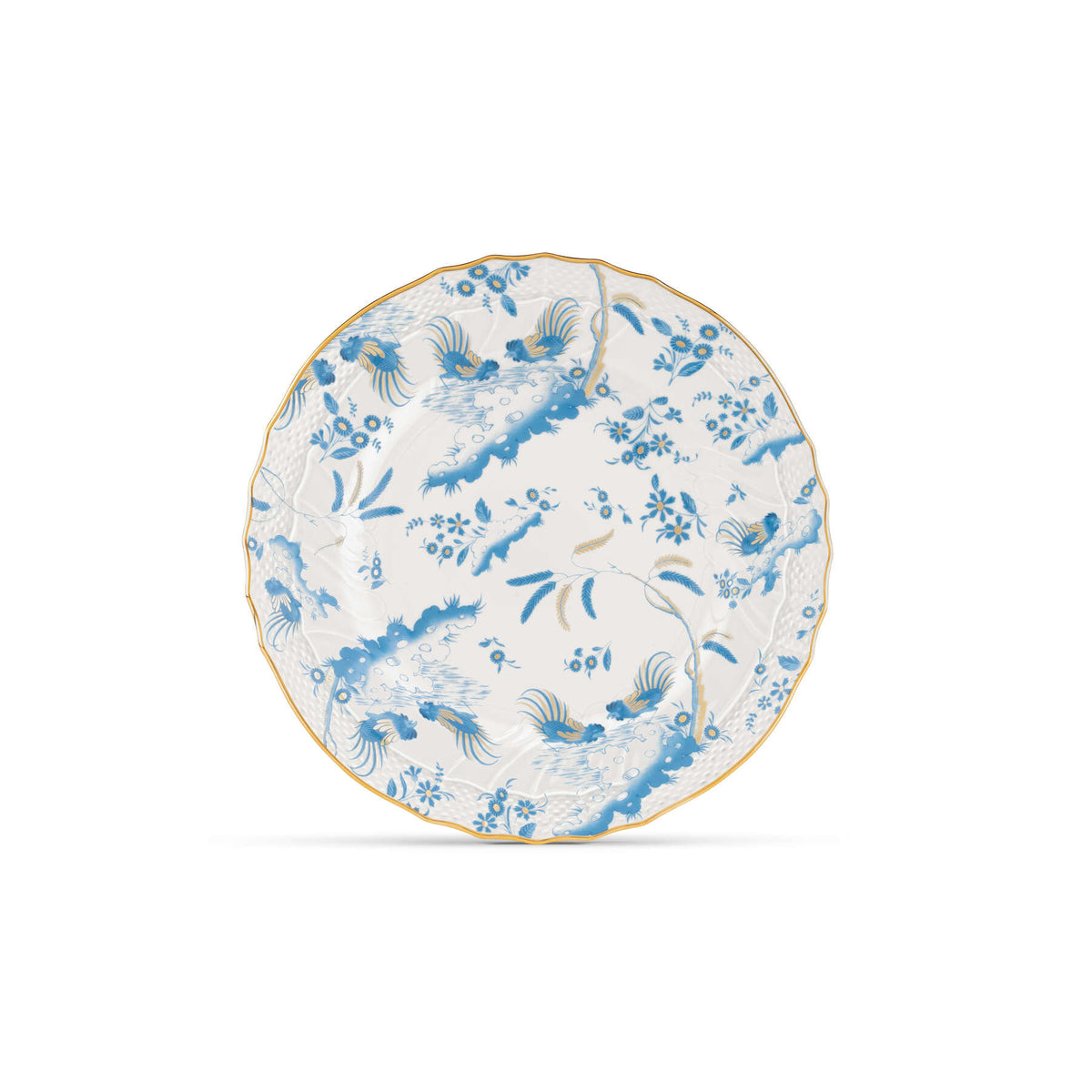 Ginori 1735 Oro di Doccia Soup Plate, Turchese