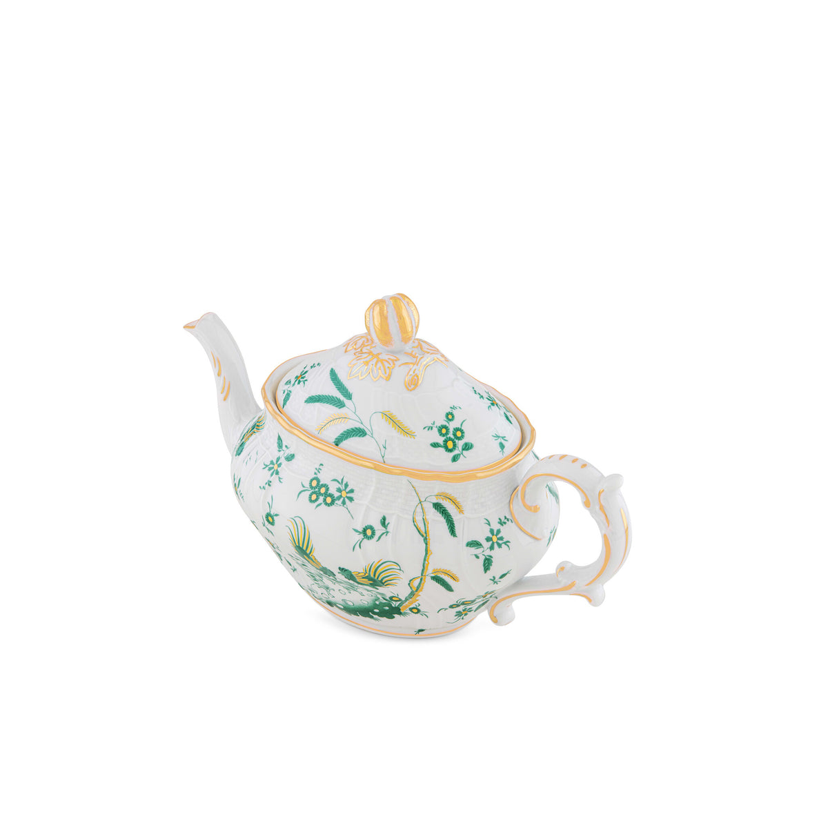 Ginori 1735 Oro di Doccia Teapot, Giada, view 2
