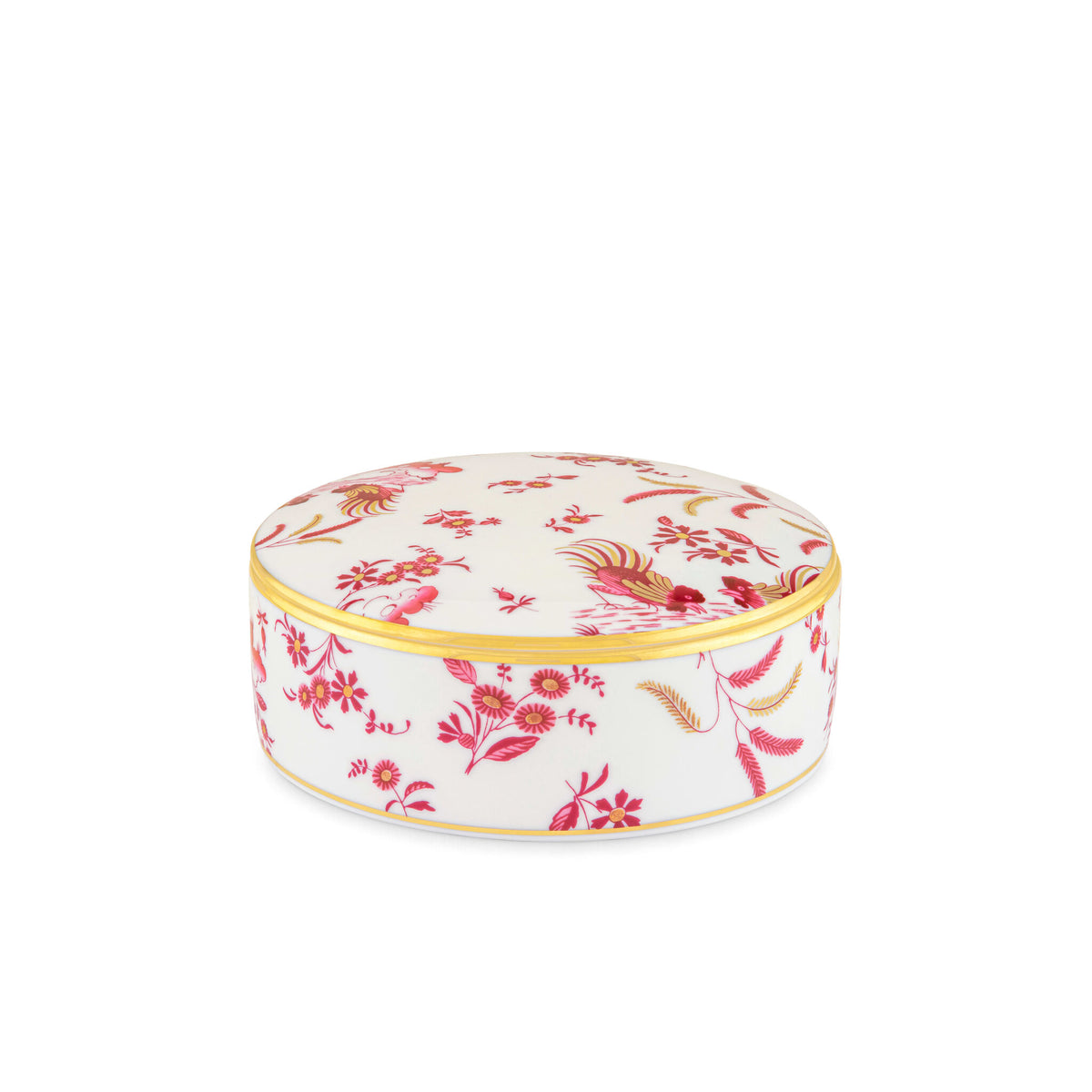 Ginori 1735 Oro di Doccia Trinket Box, Magenta