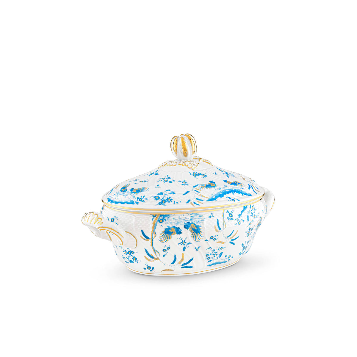 Ginori 1735 Oro di Doccia Tureen, Turchese, view 2