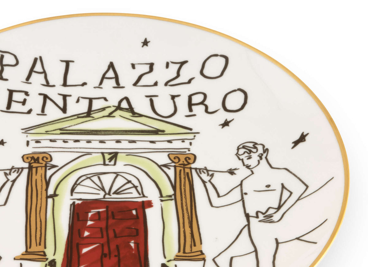 Ginori 1735 Profumi Luchino Decorative Plate, Palazzo Centauro, view 3