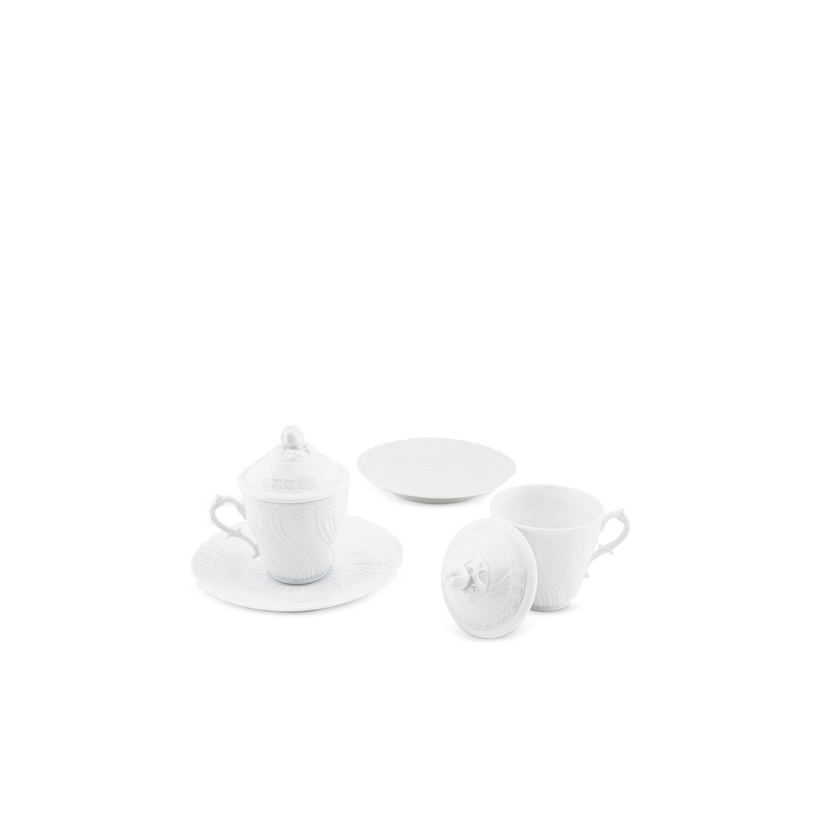 Ginori 1735 Vecchio Ginori Espresso Set for Two, White, view 2
