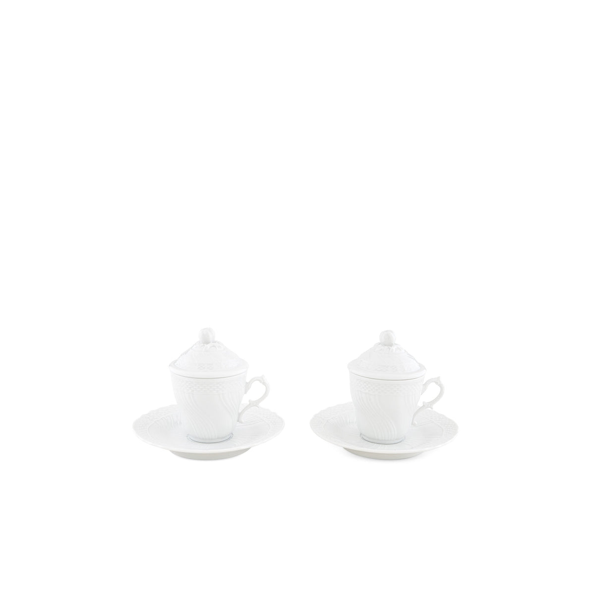 Ginori 1735 Vecchio Ginori Espresso Set for Two, White
