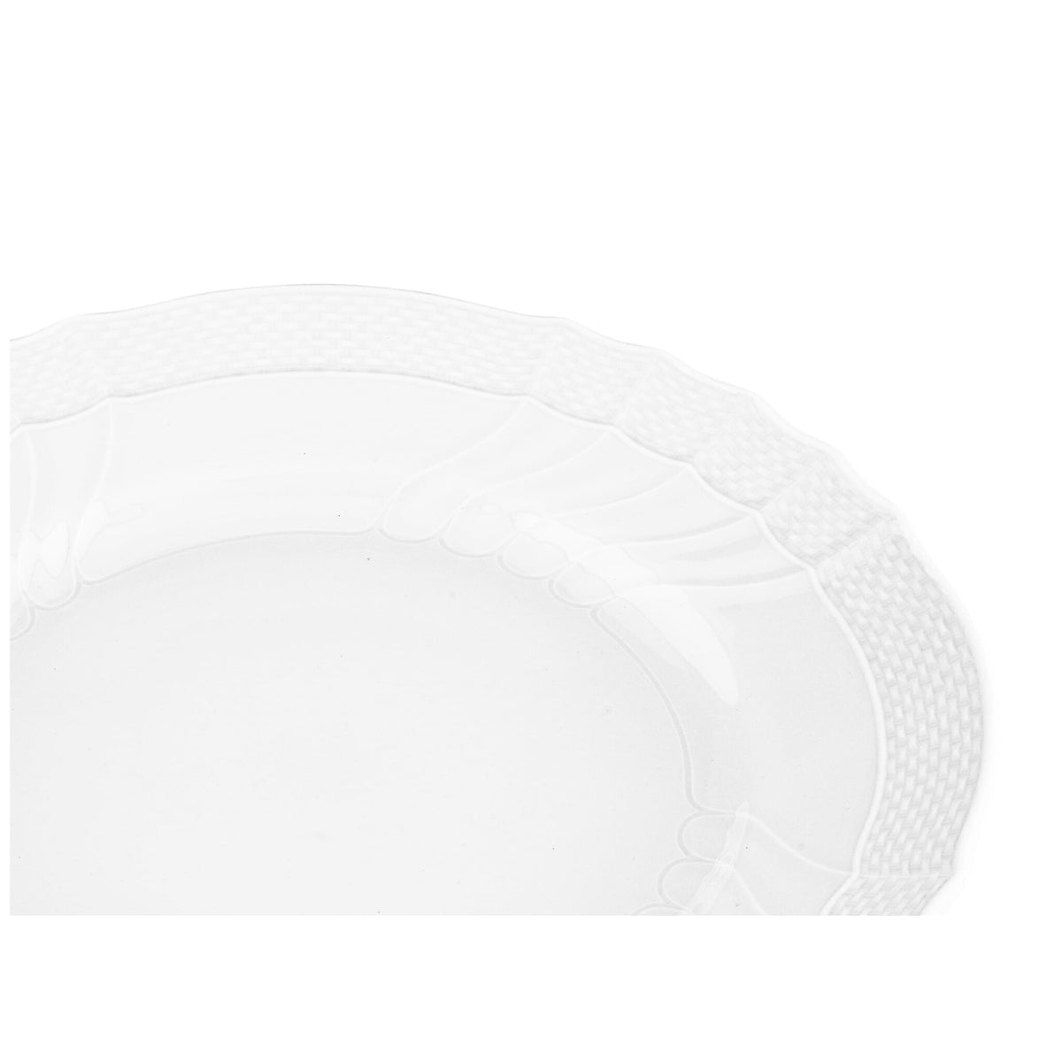 Ginori 1735 Vecchio Ginori Flat Plate, White, view 3