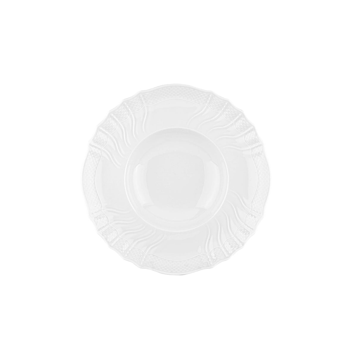 Ginori 1735 Vecchio Ginori Gourmet Soup Plate, White, 11.02 in