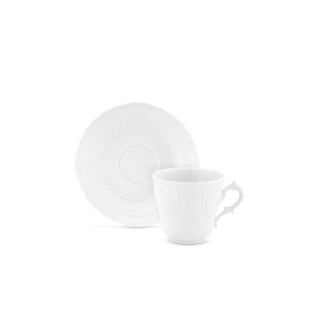 Ginori 1735 Vecchio Ginori Large Espresso Cup, White, view 3
