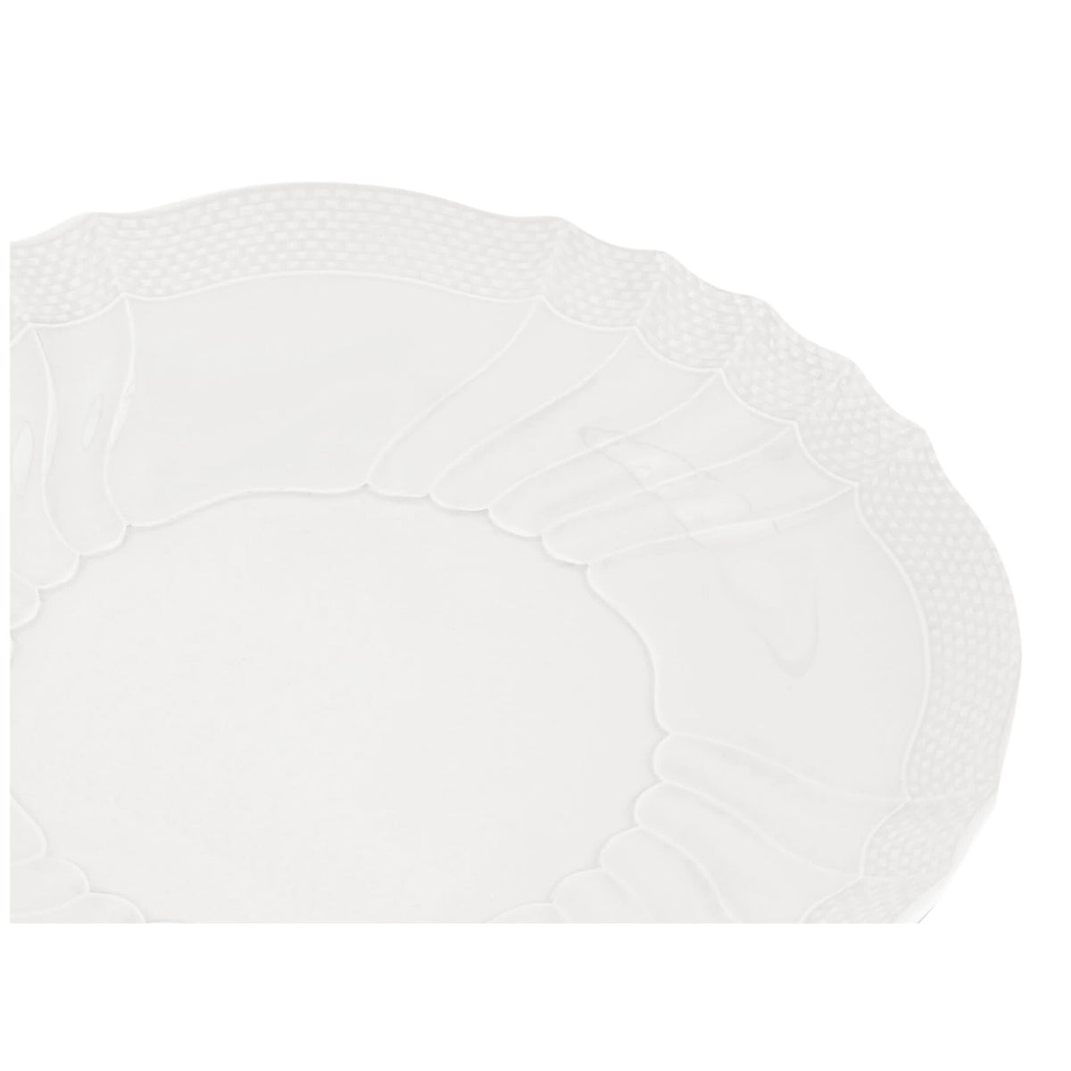 Ginori 1735 Vecchio Ginori Large Round Platter, White, view 3