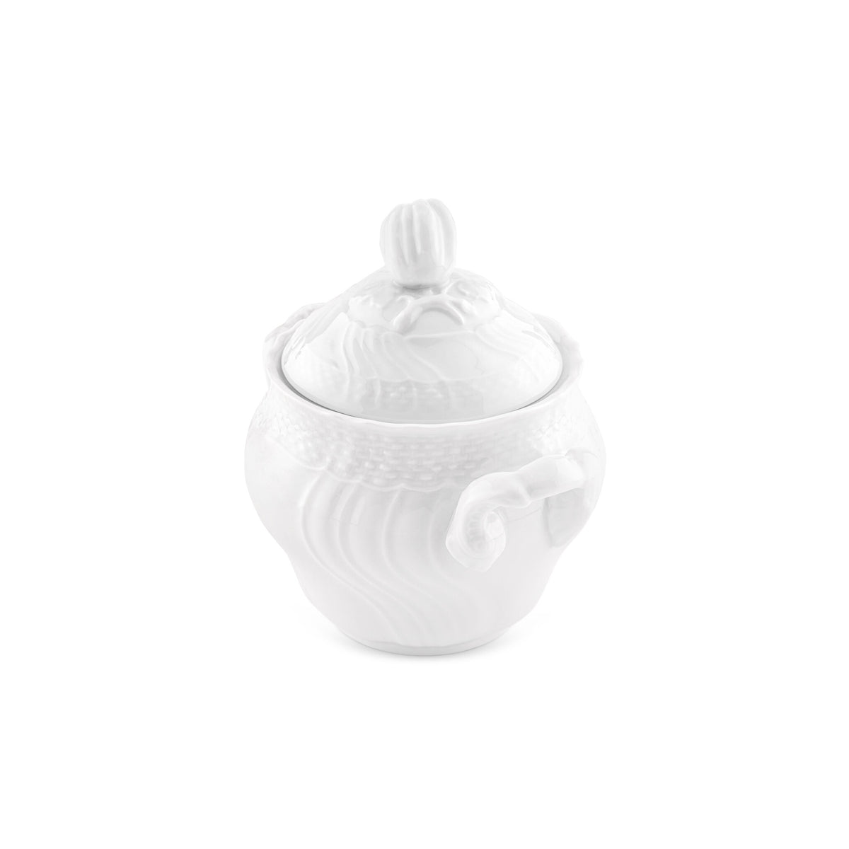 Ginori 1735 Vecchio Ginori Large Sugar Bowl, White, view 2