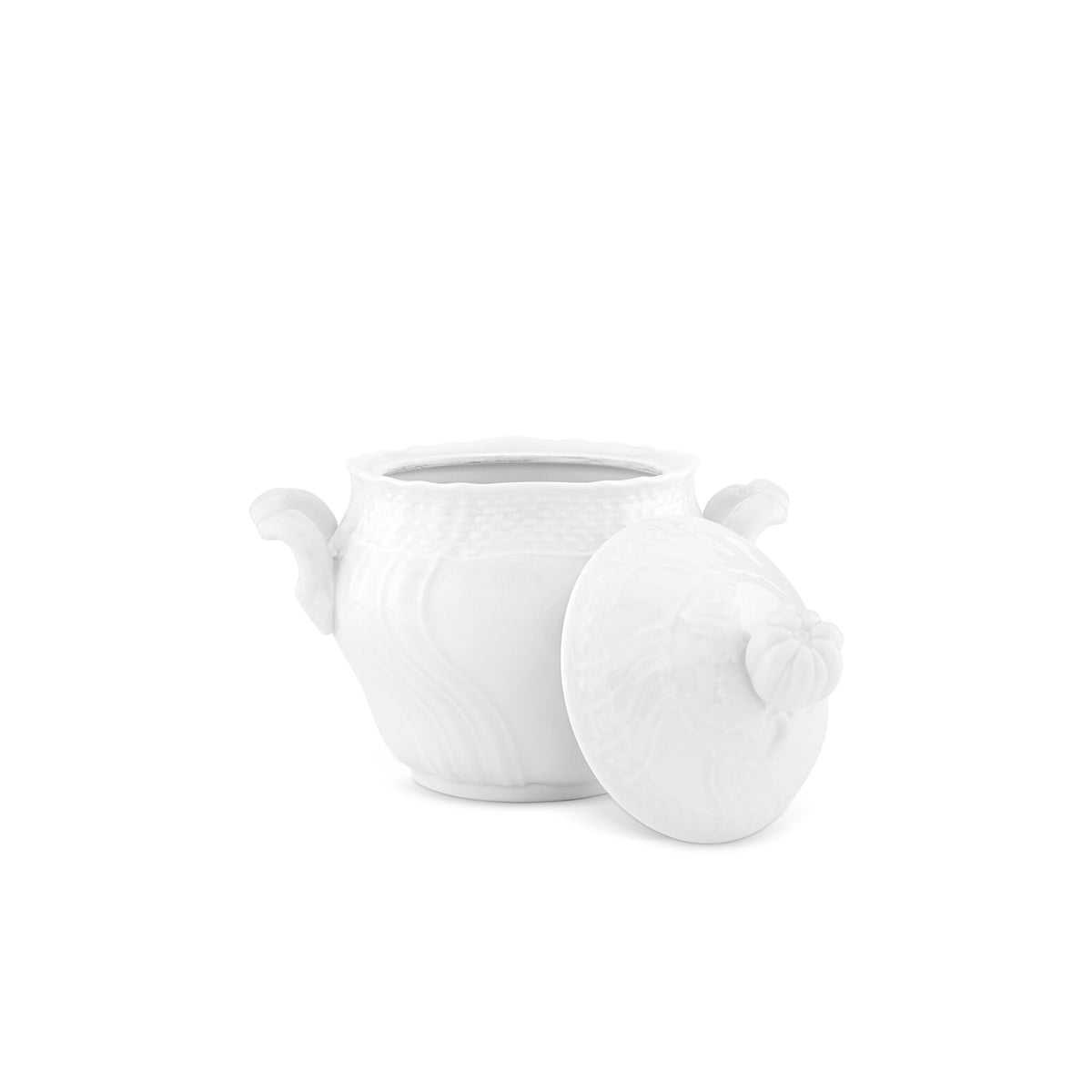 Ginori 1735 Vecchio Ginori Large Sugar Bowl, White, view 3