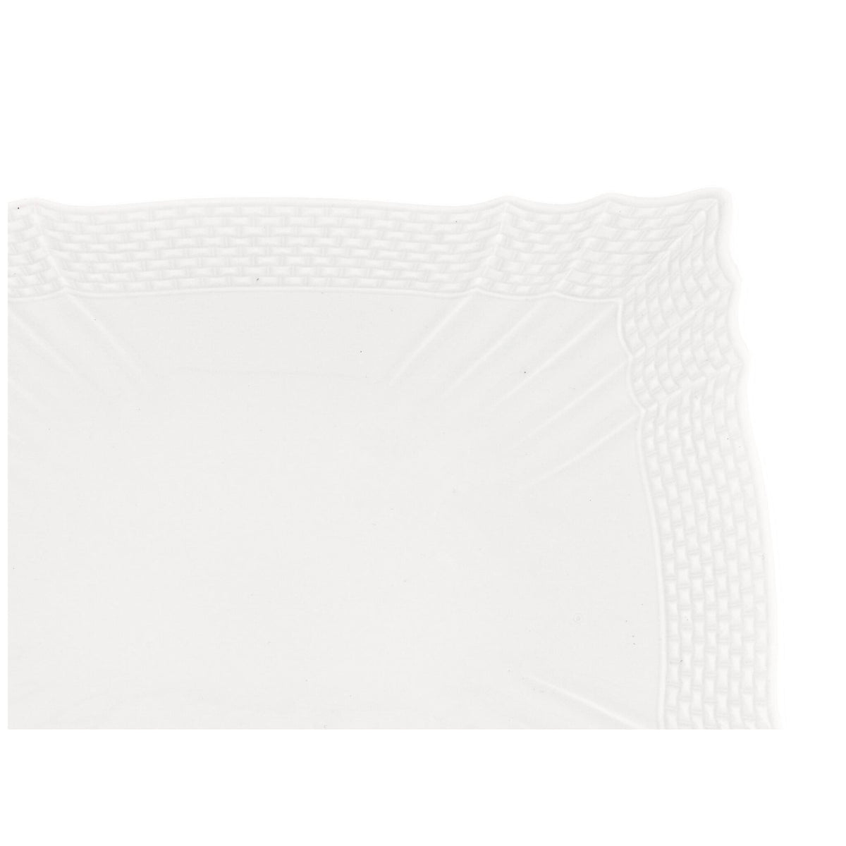 Ginori 1735 Vecchio Ginori Square Dessert Plate, White, view 3
