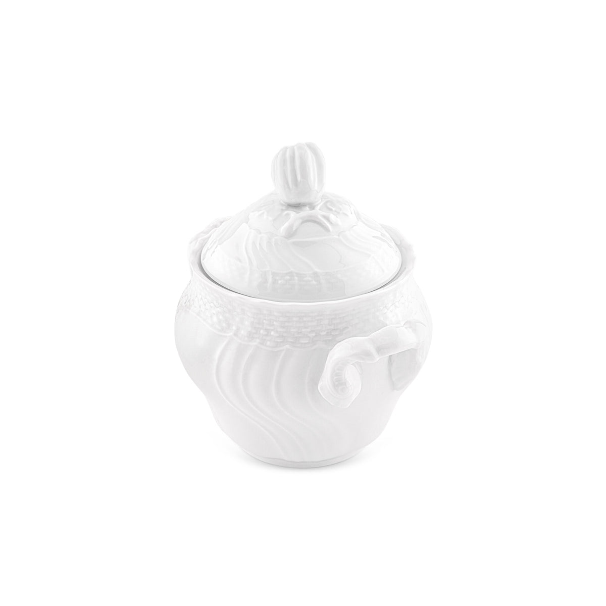 Ginori 1735 Vecchio Ginori Sugar Bowl, White, view 2