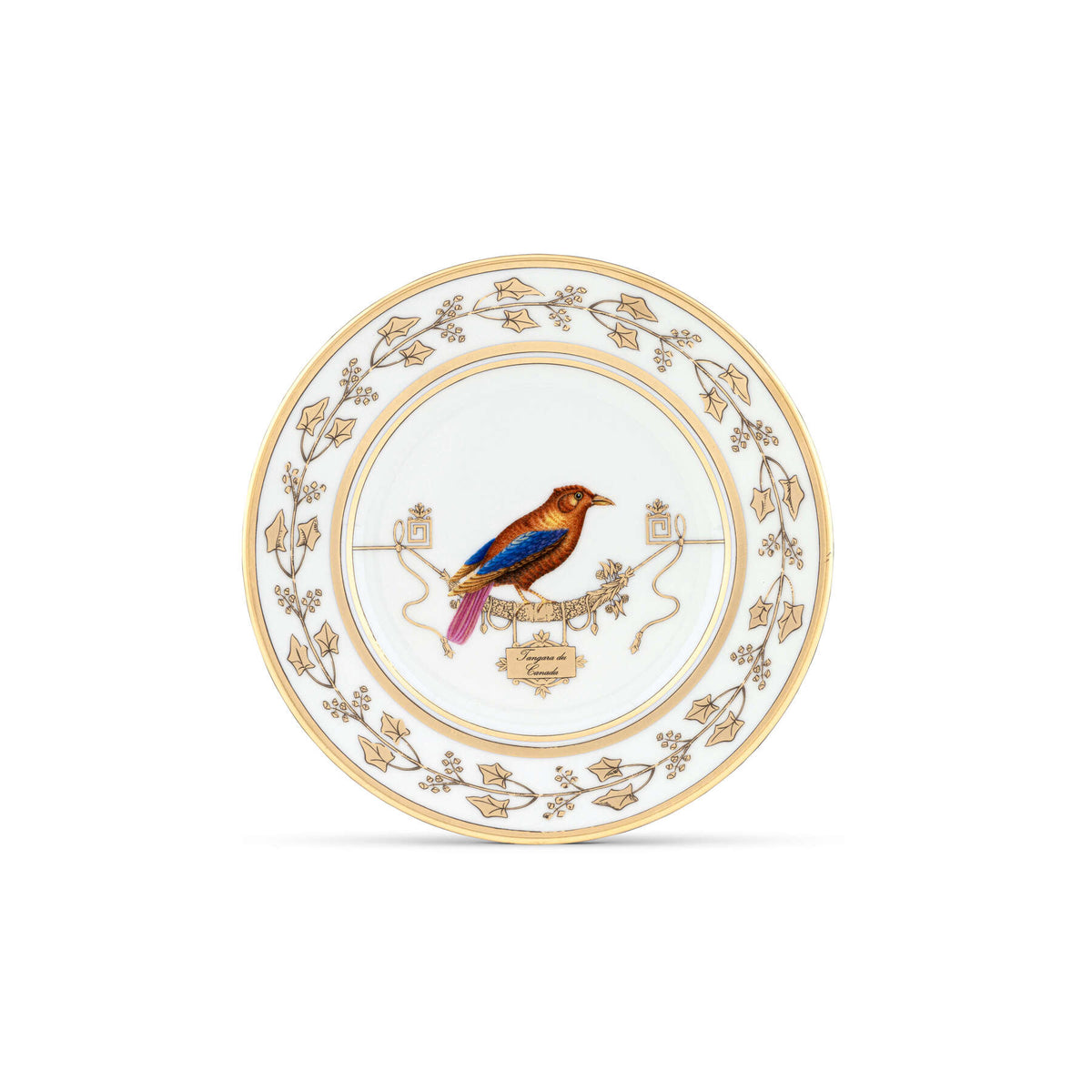 Ginori 1735 Voliere Bread Plate, Tangara du Canada