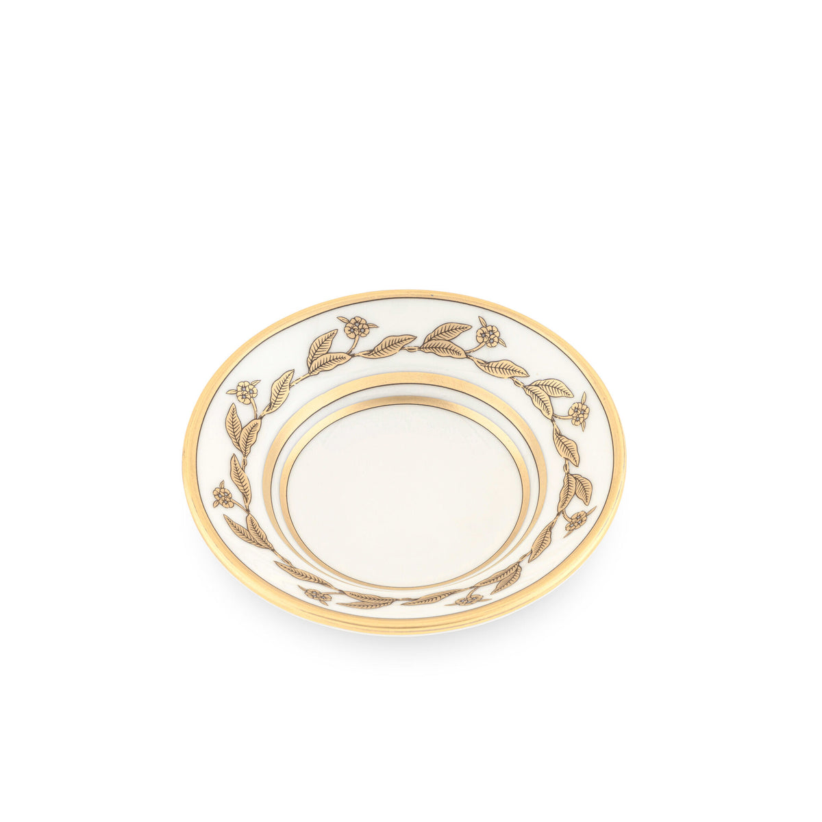 Ginori 1735 Voliere Espresso Saucer, White, view 2