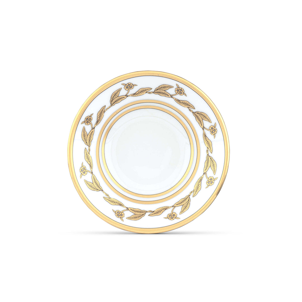 Ginori 1735 Voliere Espresso Saucer, White