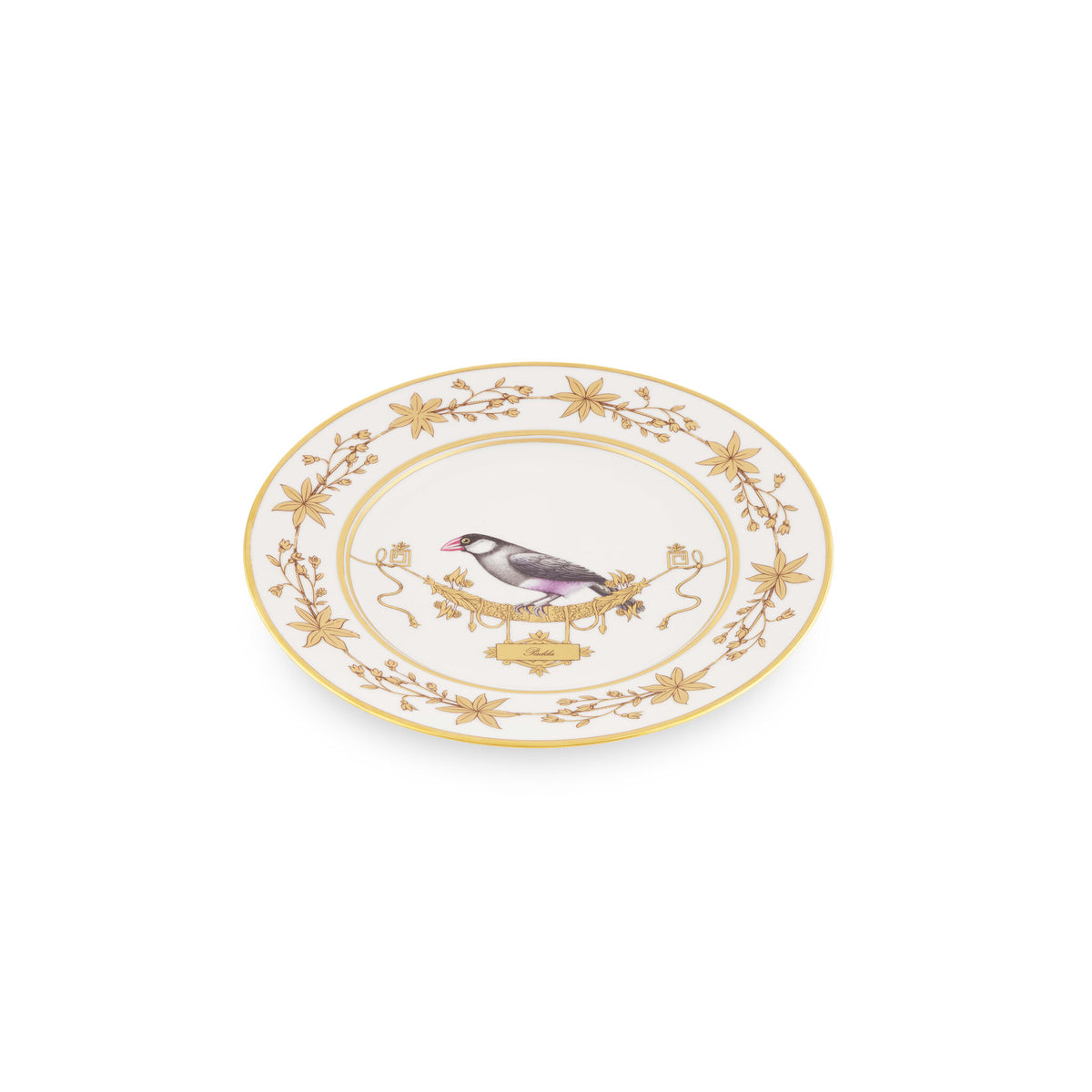 Ginori 1735 Voliere Flat Plate, Padda, view 2