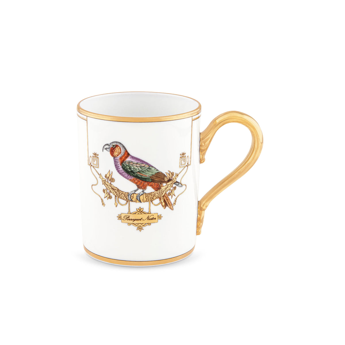 Ginori 1735 Voliere Mug, Perroquet Nestor