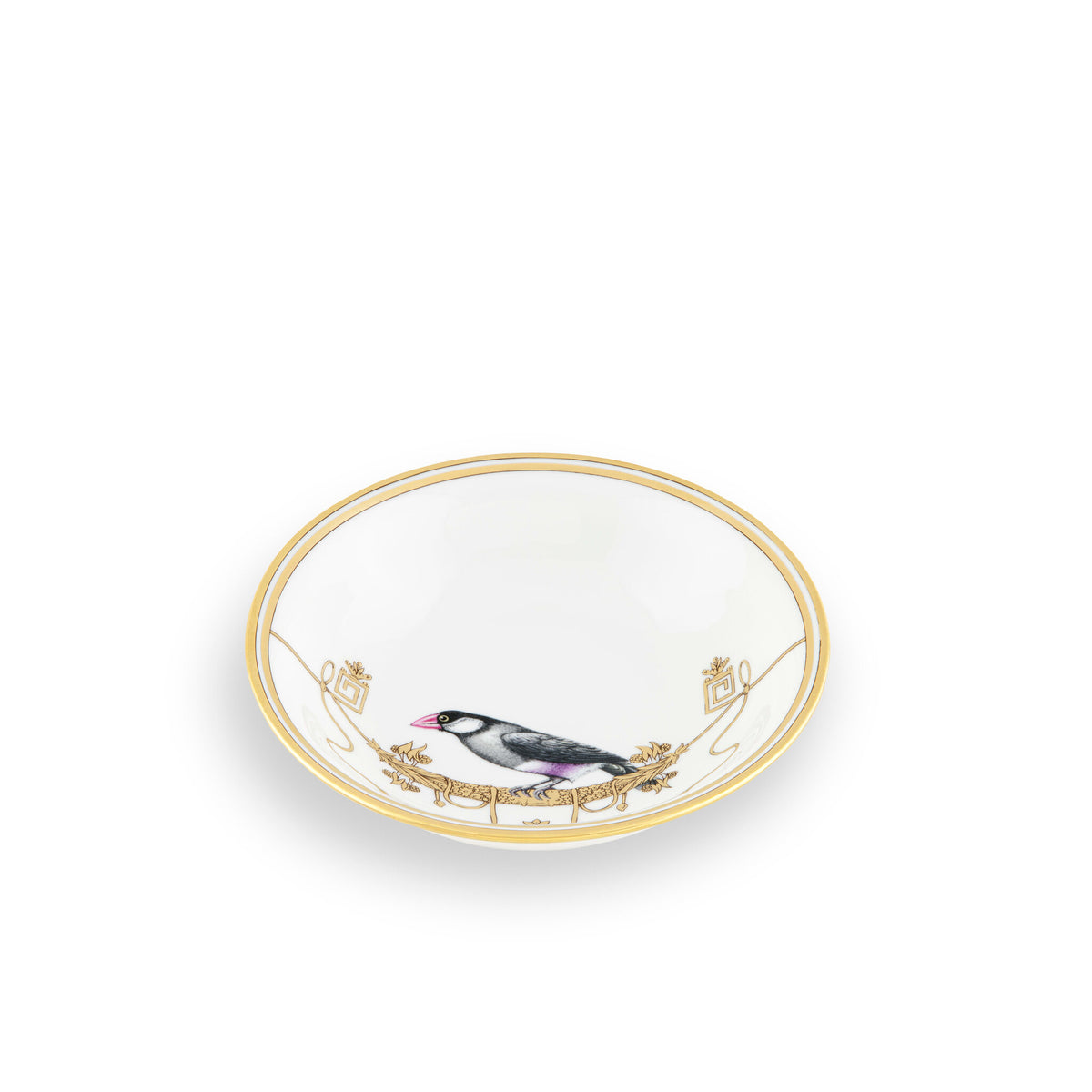 Ginori 1735 Voliere Small Bowl, Padda, view 2