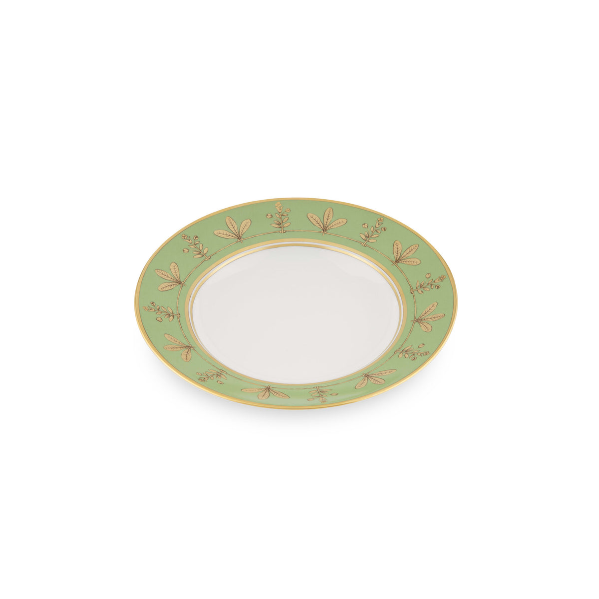 Ginori 1735 Voliere Soup Plate, Moss Green, view 2
