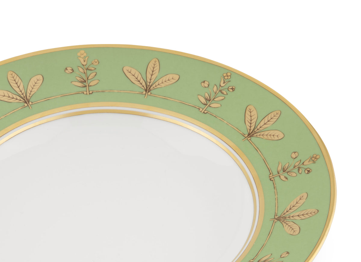Ginori 1735 Voliere Soup Plate, Moss Green, view 3