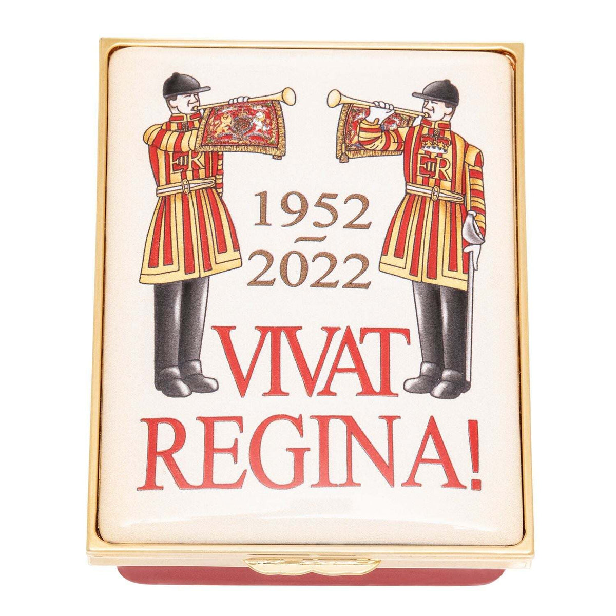 Halcyon Days "A Royal Fanfare" Enamel Box, alternate view