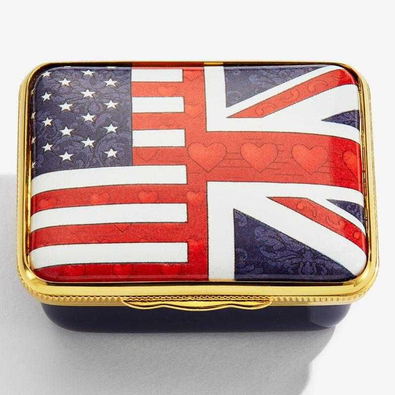 Halcyon Days "A Special Relationship" Enamel Box