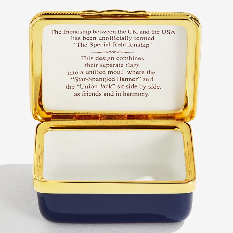 Halcyon Days "A Special Relationship" Enamel Box, alternate view