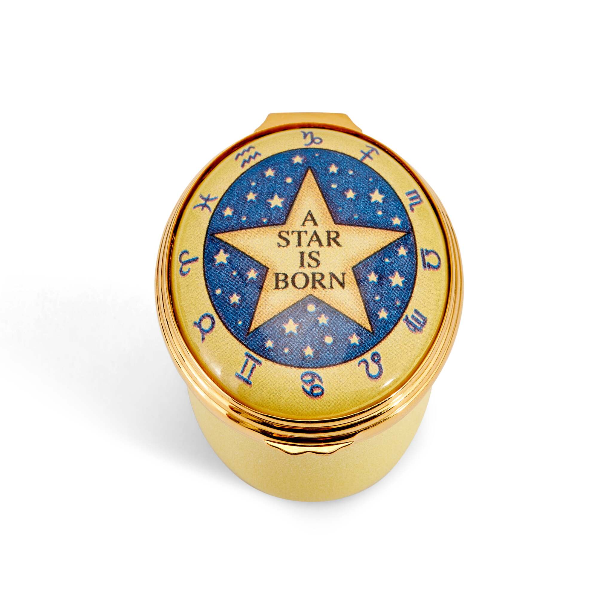 Halcyon Days "A Star Is Born" Enamel Box
