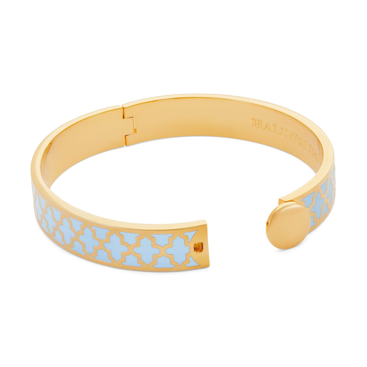 Halcyon Days Agama Forget-Me-Not & Gold Bangle, view 3