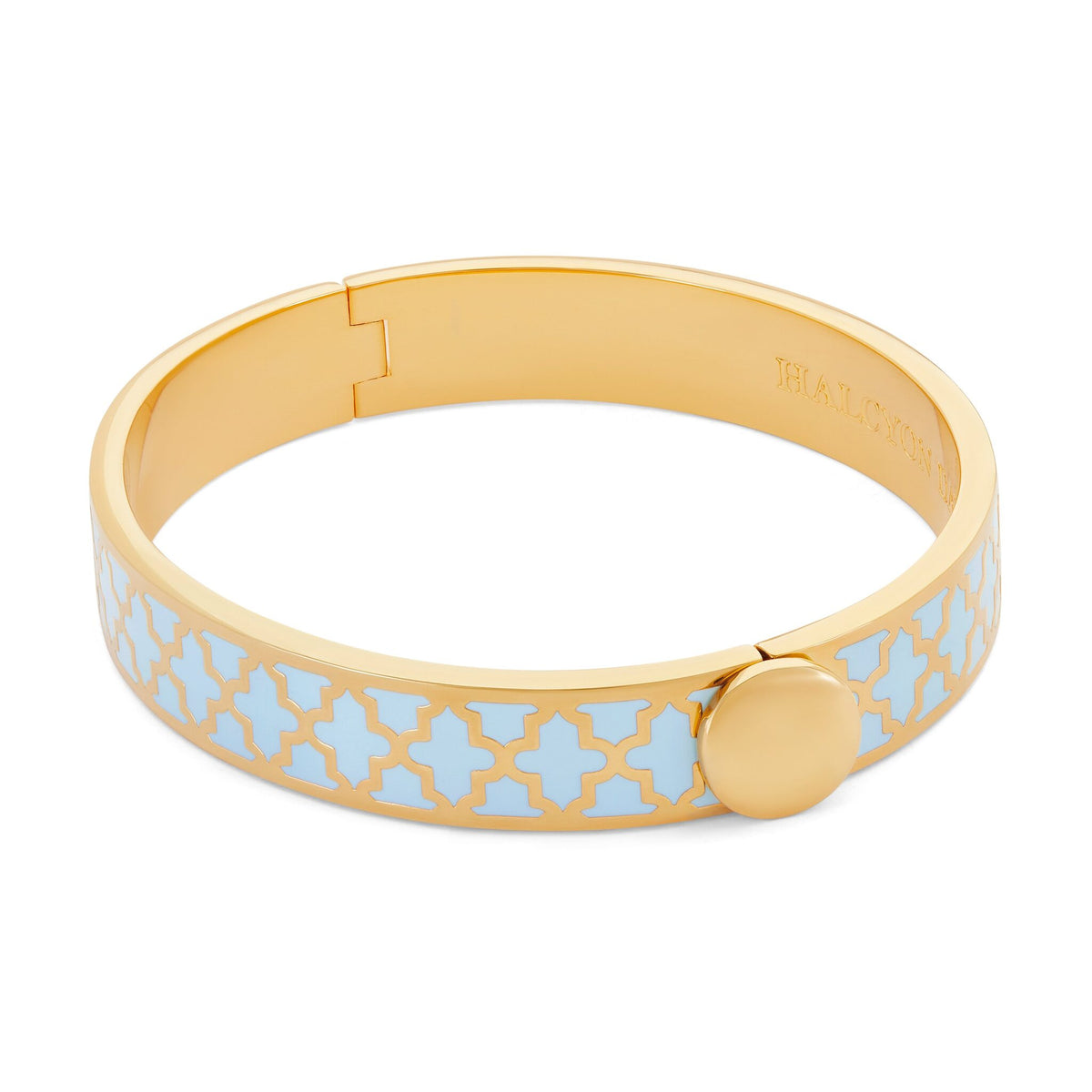 Halcyon Days Agama Forget-Me-Not & Gold Bangle, view 4