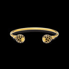 Halcyon Days Agama Torque Bangle in Black & Gold Women's Fine Bangle Bracelet