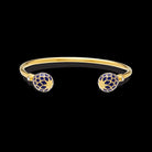 Halcyon Days Agama Torque Bangle in Estate Blue & Gold Women's Fine Bangle Bracelet