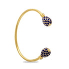 Halcyon Days Agama Torque Bangle in Estate Blue & Gold Women's Fine Bangle Bracelet, alternate view