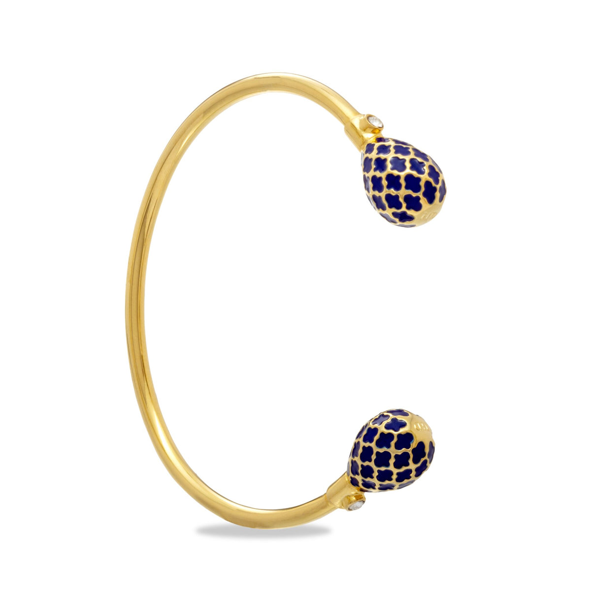 Halcyon Days Agama Torque Bangle in Estate Blue & Gold Women's Fine Bangle Bracelet, alternate view