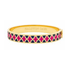 Halcyon Days Agama Two Tone Hinged Bangle in Estate Blue & Pink Tourmaline Women's Fine Bangle Bracelet