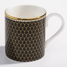 Halcyon Days Antler Trellis Black - Fine Bone China Mug