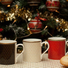 Halcyon Days Antler Trellis Black - Fine Bone China Mug, alternate view