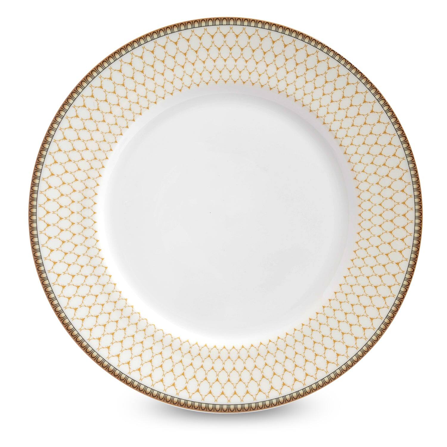 Halcyon Days Antler Trellis Ivory - Fine Bone China 8" Plate