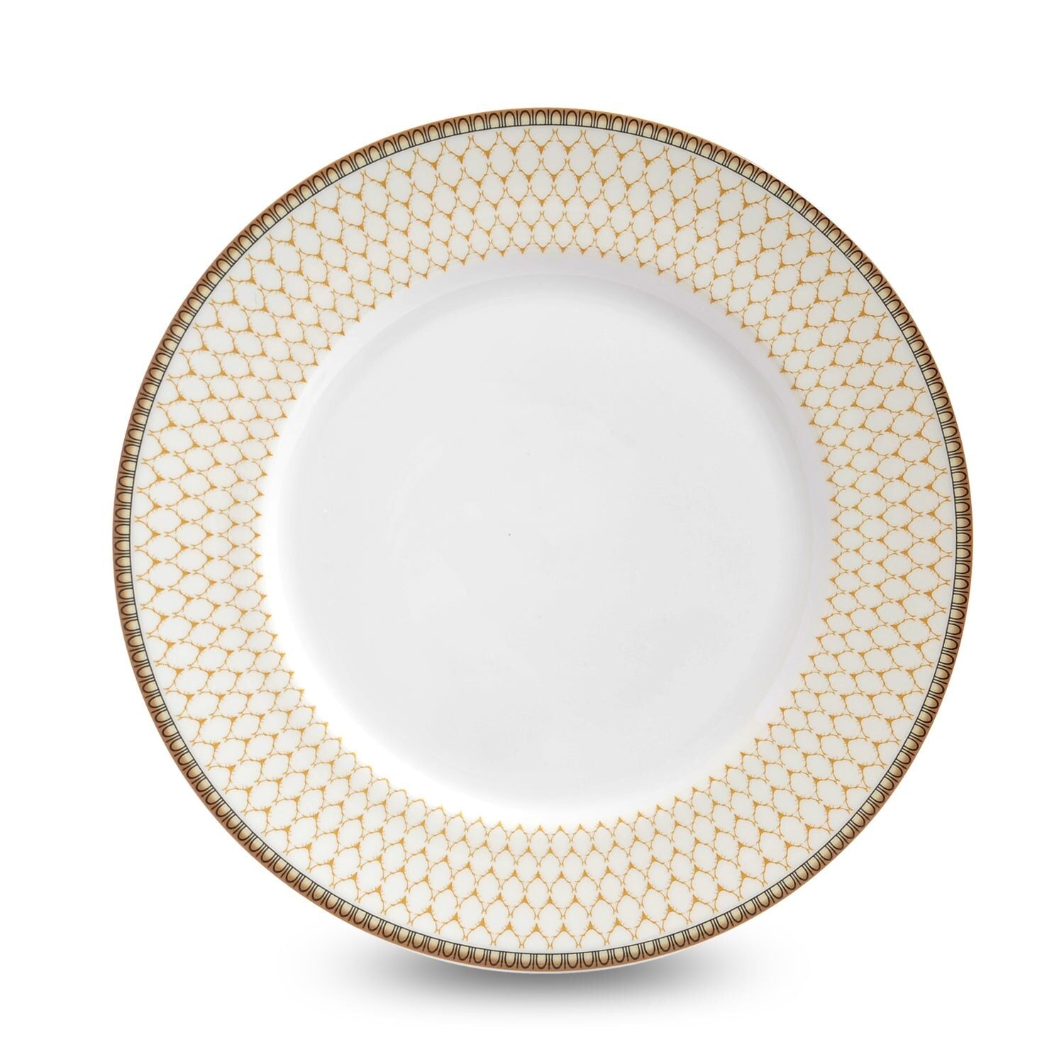 Halcyon Days Antler Trellis Ivory - Fine Bone China 9" Soup Dish Plate