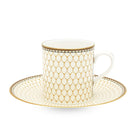 Halcyon Days Antler Trellis Ivory - Fine Bone China Coffee Cup & Saucer Cup & Saucer Set