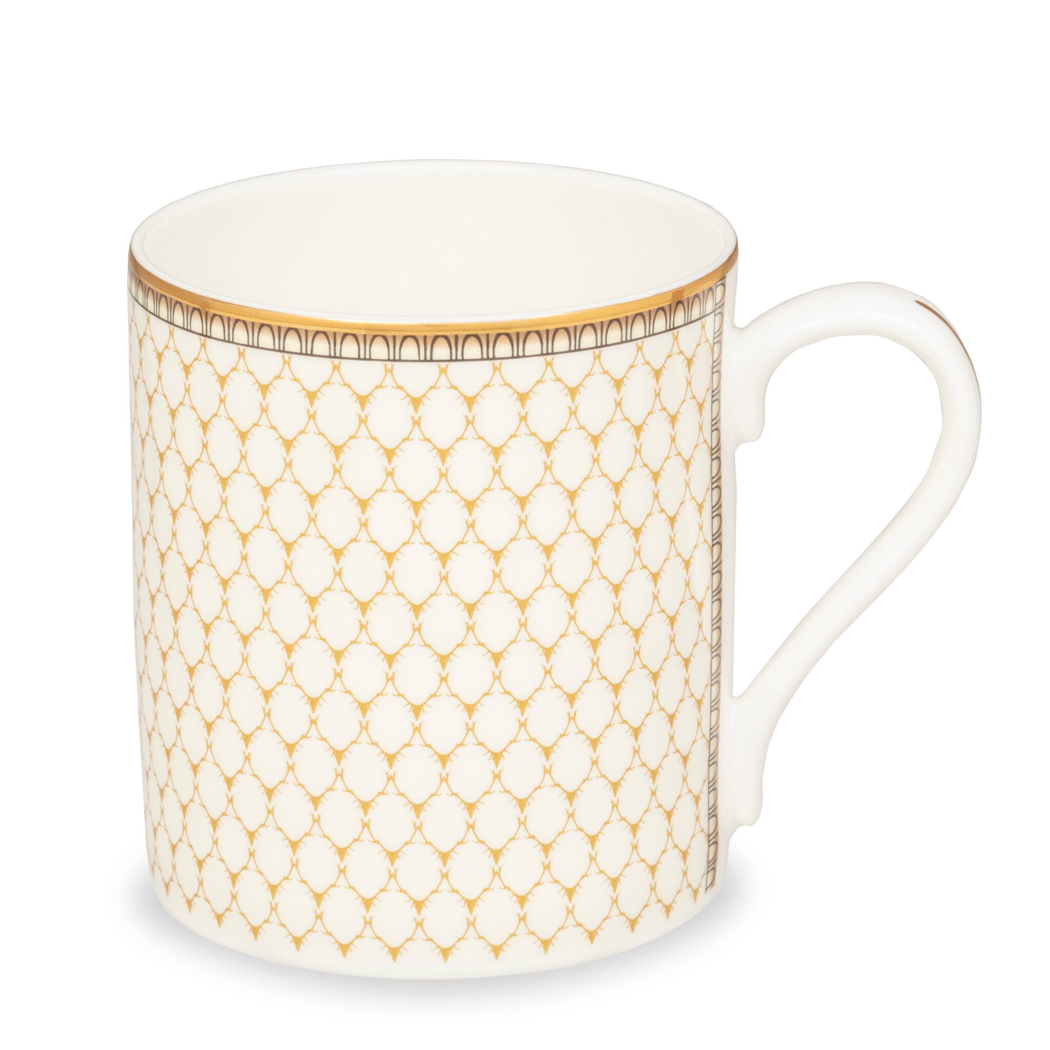 Halcyon Days Antler Trellis Ivory - Fine Bone China Mug