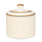 Halcyon Days Antler Trellis Ivory - Fine Bone China Sugar Pot Sugar Bowl