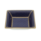 Halcyon Days Antler Trellis Midnight - Fine Bone China Square Trinket Tray, alternate view