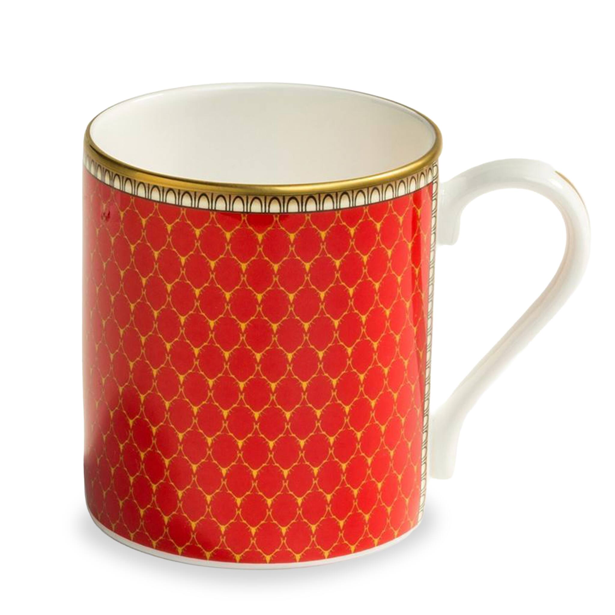 Halcyon Days Antler Trellis Red Mug