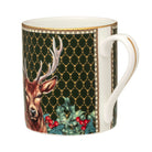 Halcyon Days Antler Trellis & Stag Green Mug, alternate view