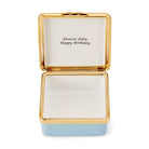 Halcyon Days Blank Canvas Enamel Box in Blue, alternate view