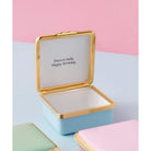 Halcyon Days Blank Canvas Enamel Box in Blue, alternate view