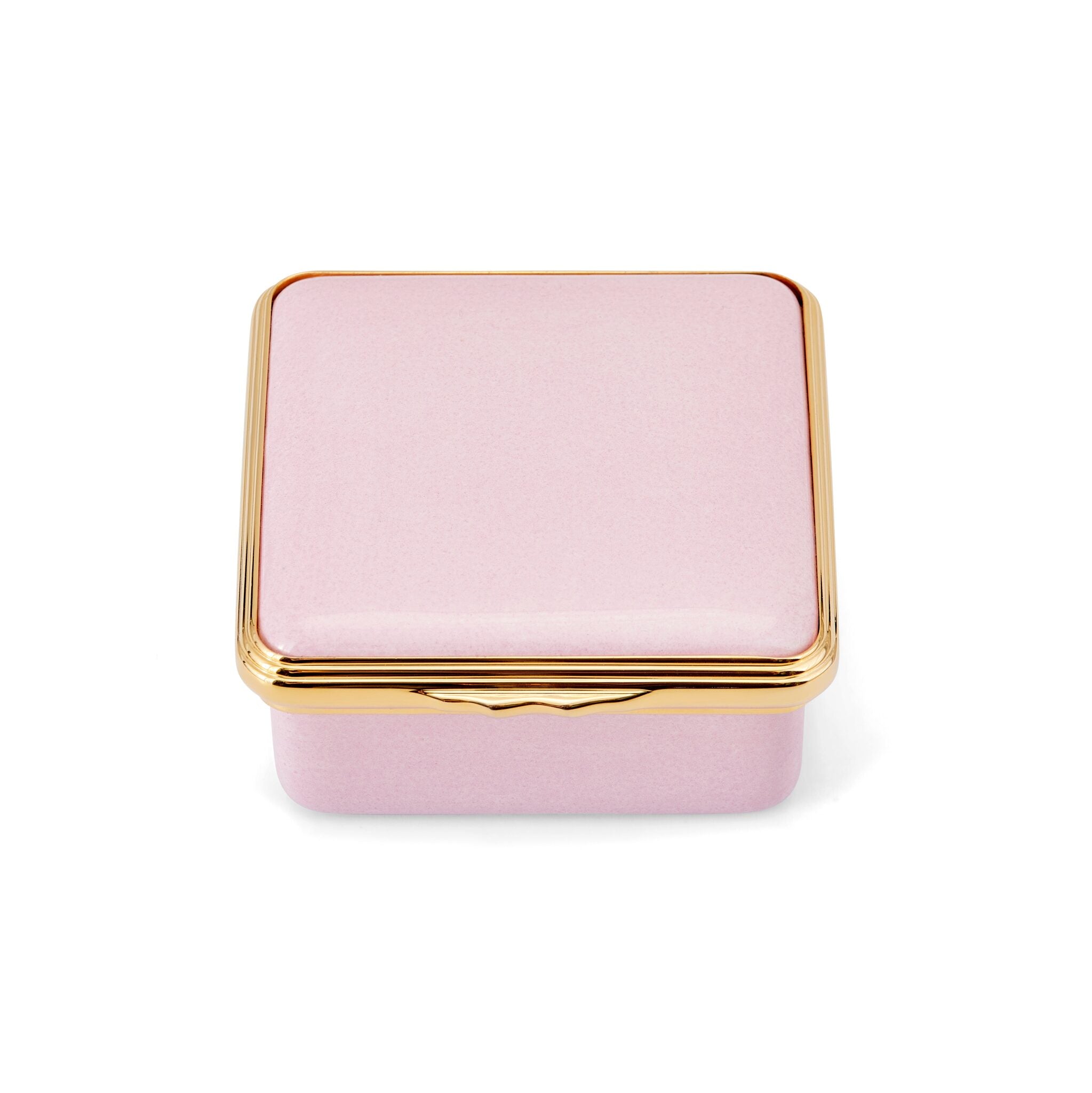 Halcyon Days Blank Canvas Enamel Box in Pink