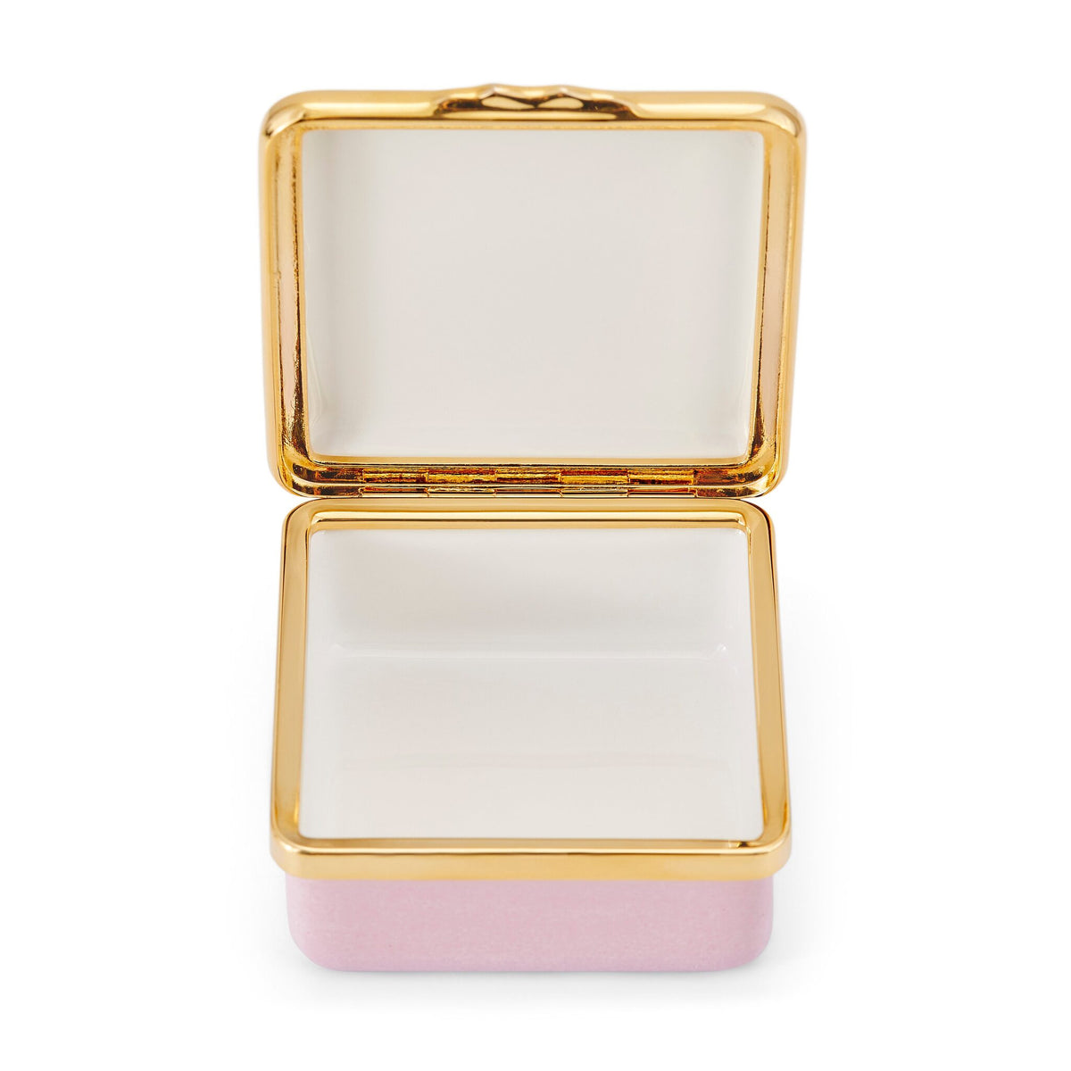 Halcyon Days Blank Canvas Enamel Box in Pink, alternate view