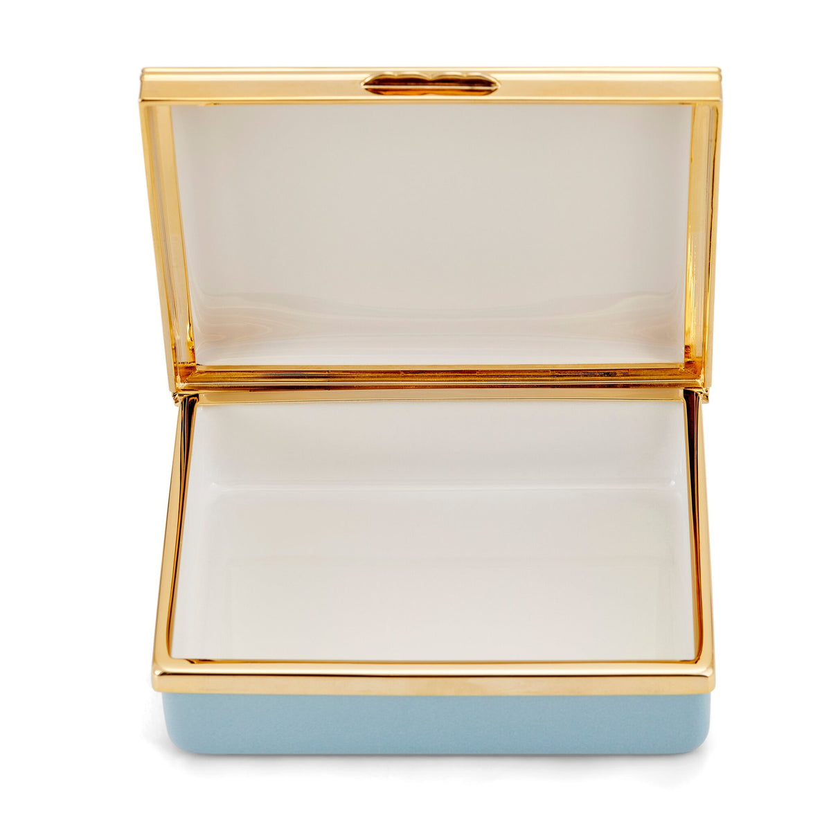 Halcyon Days Blank Canvas Large Enamel Box in Blue, alternate view